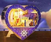 大旺小舖:DIY小屋星星小屋 袖珍屋娃娃屋材料包 生日結婚母親節情人節聖誕交換禮物 實體店面 面交免運