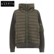 【DOKODEMO】Moncler [成色極佳] H20919850800 開襟羊毛/針織拼接連帽羽絨外套 S 碼 [二手]