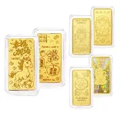 【福西珠寶】黃金金條多選 20選1 黃金條塊 生日快樂 新婚快樂 媽祖 補財庫 錢母 馬到成功(金重1公克)
