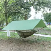 寓偉 廠家供應蚊帳吊床天幕套裝 防蚊蟲吊床 防水遮陽野營帶蚊帳吊床