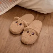 WAVE SHINE-療癒居家 Butter Bear刺繡拖鞋-女【K5BU304】