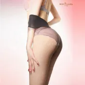 EFP大美人-2025新♡珞櫻3D包芯絲無縫定腳型性感網紗/雙層腰夏季女神美腿絲襪褲襪~淺黑綠藍粉紫膚8470