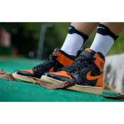 S.G Air Jordan 1 Retro Hi OG 灌碎 豬油扣碎 黑橘 575441-028 女鞋 aj