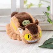 日本帶回 宮崎駿 吉卜力 正版 短絨沙包手玉娃 S 貓公車 龍貓totoro 豆豆龍 布偶 娃娃 沙包娃 玩偶 貓巴士
