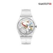 Swatch CLEARLY GENT 經典手錶/男錶/女錶/瑞士製造 SO28K100-S06 (34mm)