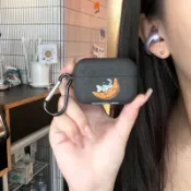 適用聲闊soundcore AeroClip 耳機殼 Anker 耳機保護套 聲闊aeroclip耳機套 卡通水貼保護殼
