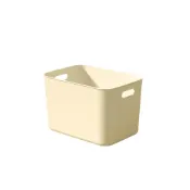 (店+)【Relight 睿亮】【日系簡約收納盒】奶油色收納盒 櫥櫃收納盒 日式收納盒 收納箱 收納盒 收納籃 整理盒 帶蓋收納