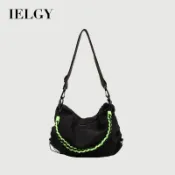 IELGY 餃子包 簡約潮流女士單肩 韓版斜挎布包