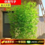 鑫永發國際貿易企業社 {可打統編 保固一年}清倉仿真竹子裝飾假竹子隔斷擋墻屏風塑料竹子室內仿真綠植物裝飾