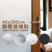 【橘果設計】靜電玻璃貼 45x200cm 無膠 靜電膜 隔熱 防曬 窗貼 門窗玻璃貼 靜電貼膜 磨砂玻璃貼 隔日到貨