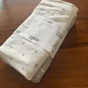 IKEA正品代購 LENAST 嬰兒床床包, 圓點/月亮 嬰兒床包 嬰兒床墊120X60公分
