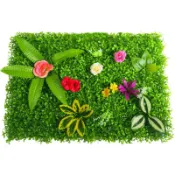 宜百家 人工草皮 人造草坪 仿真草坪綠植墻植物墻室外門頭背景花墻陽臺草皮裝飾室內假花壁掛可訂製客製化