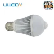 6w led人體紅外感應球泡燈室內商場照明燈泡光源地攤
