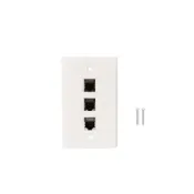 (店+)【婕樂數位】網路資訊面板  CAT6 RJ45面板模組 Rj45插座 網路插座 壁板 RJ45網路面板 直插式
