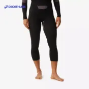【迪卡儂】女款柔軟無縫滑雪底層內搭七分褲 BL500｜Decathlon