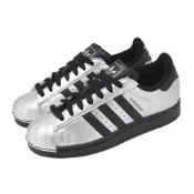 adidas 愛迪達 休閒鞋 Superstar II W 女鞋 銀 黑 復古 皮革 貝殼鞋 IH1599