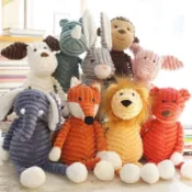 Forest Animal Stripe Elephant Lion Soft Doll Birthday Gift