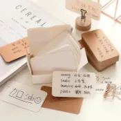 創意空白卡片明信片diy牛皮卡紙涂鴉小卡片書簽留言卡便簽單詞卡