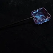 撈網 魚網 撈魚網 漁網 觀賞魚 活體魚 彩色手工魚撈 不鏽鋼圈杆 長25cm 方形撈網6cm 小型觀賞魚專用 撈魚網