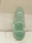 💖翡翠祥瑞珠寶天然A貨緬甸玉翡翠/冰種起光“連中三元豆子”翡翠吊墜7.21G／附保證書