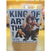 KING OF ARTIST 「波特卡斯·D·艾斯」景品公仔 艾斯蹲姿造型 代理白證