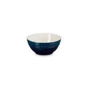 【Le Creuset】瓷器韓式湯碗13cm(極光午夜藍)