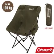 【美國 Coleman】NEXT療癒椅(耐重100kg).折疊椅.導演椅.折合椅.露營椅/ CM-90857 綠橄欖