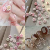 Rainbow Nail 美甲月季玫瑰 山茶花 美甲飾品 玫瑰飾品