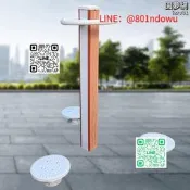 戶外健身器材 三人扭腰器 雙人漫步機 太空漫步機 公園社區長輩運動 塑木耐用款 長青健身廣場