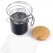 (店+)【MILA】不鏽鋼彈簧濾架02組合(濾杯+濾紙+不鏽鋼杯)