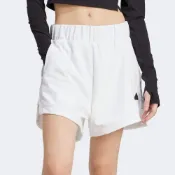 (店+)【adidas 愛迪達】ADIDAS 短褲 W Z.N.E. WVN SH 白 寬版 運動短褲 女 IN9481