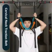 頸椎牽引帶掛脖牽引帶掛脖拉伸頸椎病矯形器治療儀椎骨牽引架