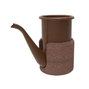 【日本FORMLADY】cupPot日製琺瑯無柄手沖壺-附隔熱套-400ml-多色可選(琺瑯細嘴壺/咖啡手沖壺/琺瑯手沖壺)