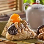 【嘉義福源】招牌栗子肉粽5顆(210g/顆;無禮盒款;含運;端午節;端午節肉粽;粽子)