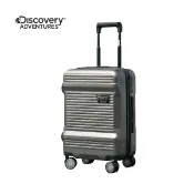 Discovery Adventures 運動款工具箱20吋飛機輪TSA海關鎖拉鍊行李箱-灰色