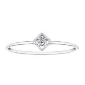 【Emperor Diamond 京華鑽石】鑽石戒指 PT950鉑金 天然鑽石 0.03克拉 輕珠寶 女戒 尋光系列II(輕珠寶戒指)