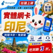 【幫你連】印尼SIM卡 1-4日 吃到飽 不降速 即插即用 全境內 峇里島雅加達日惹 印尼上網首選