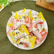 【食尚三味】檸檬柚香果味軟糖 500g 柑橘軟糖 水果軟糖 Q彈軟糖 酸甜口感 辦公室零嘴 (馬來西亞糖果h)