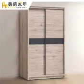 ASSARI-北歐推門4x7尺衣櫃(寬115x深60x高200cm)