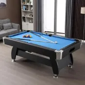 48h出貨丶室內運動 家用成人7尺大號撞球桌 美式黑八桌球檯 Pool table