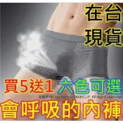 【買5送1】吸濕.排汗、散熱、透氣、涼爽洞洞男內褲男四角褲男平口褲冰絲內褲四角褲三角褲非CK內褲泳褲女男生內褲四角內褲