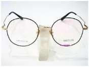 【angel精品眼鏡】┌☆☆┐ 簡約復古圓文青款時尚鏡架 2128 *黑金 .超越Lunor Moscot.