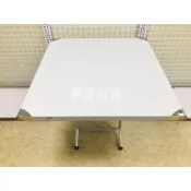 #含稅附發票# 3尺*3尺白鐵桌白鐵不鏽鋼桌折疊桌白鐵折合桌活動桌收納桌小吃店桌拜拜桌餐廳用 桌子茶几（夢想百貨）