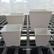 方盆　黑色/白色　2吋/3吋/4吋/5吋（塑膠盆） 多肉植物 盆器 多肉植物盆器 塑膠盆器 園藝 花盆 盆栽 造景