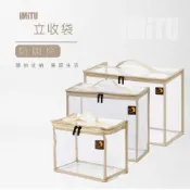 (店+)【imitu 米圖】米圖 iMiTU｜立行袋S+M+L 三件組｜PVC透明收納袋｜百寶袋 玩具收納袋 衣物整理袋 旅行分類袋