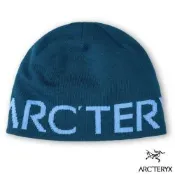 【ARCTERYX 始祖鳥】Word Head Toque 羊毛混紡針織毛帽.大型字母無邊帽.保暖毛線帽術/ X000007590 夜色藍/冰河藍