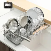 日本霜山 304不鏽鋼餐具瀝水架(附刀架/筷架)