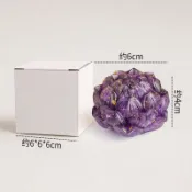 🌟蓮花擺件🌟天然水晶碎石蓮花擺件紫黃粉水晶蓮花家居禪意裝飾招財小擺件蓮花 擺件 風水擺件 招財小擺件 禪意裝飾