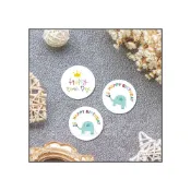 (店+)童趣 HappyBirthday 4cm生日快樂貼紙（2款可選）包裝材料 包裝裝飾 封口貼 g1033 