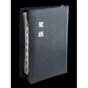 和合本．神版／中型／拇指索引／藍皮拉鍊銀邊(CU67AZTIBU)